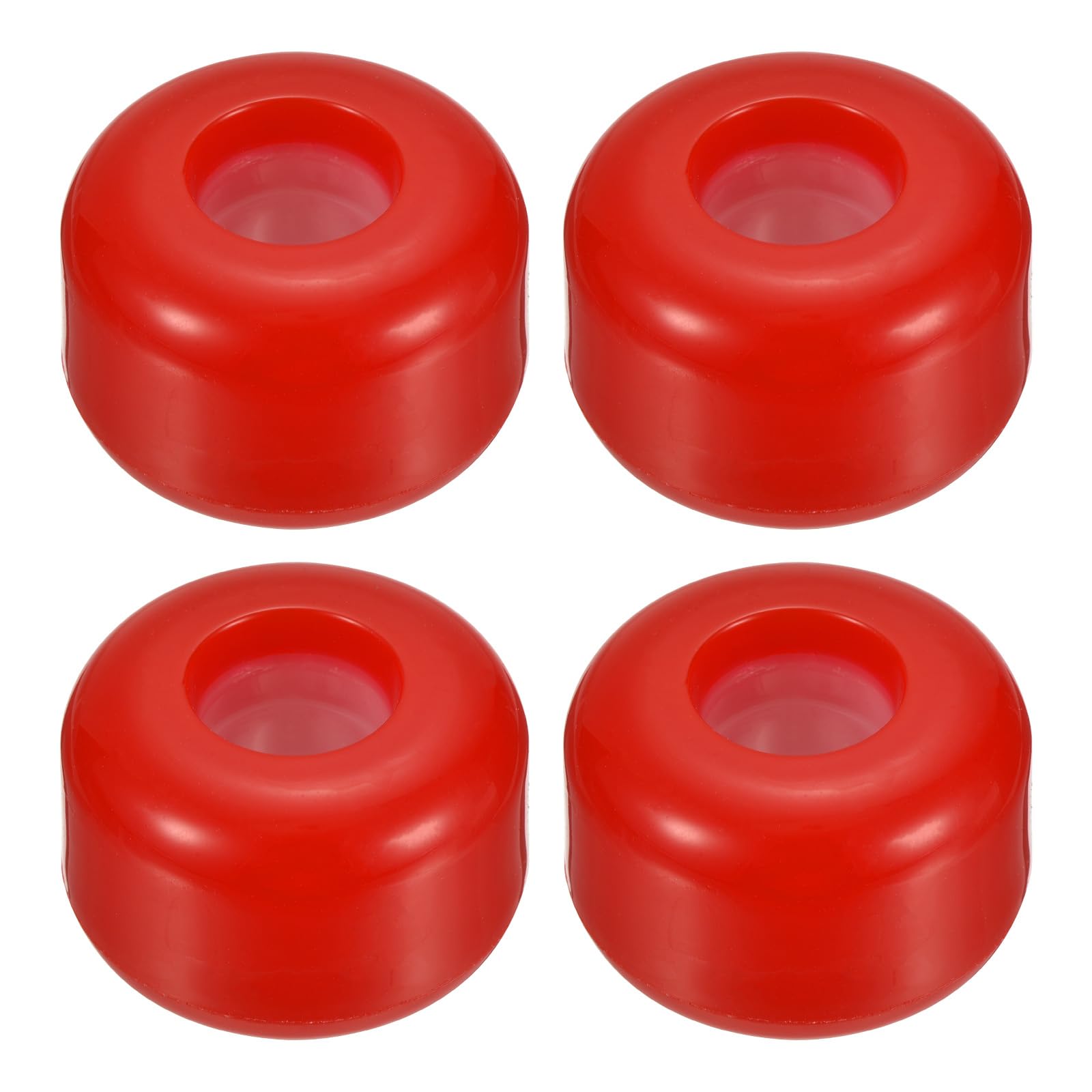 YOKIVE 4 Pcs Skateboard Wheels, 85A Skate Scooters Replacement, Great for Skateboarding, Outdoor Street Sports (Red, 54mm OD)