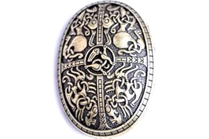 LANGHONG Norse Viking Brooch For Men Turtle Brooch Talisman Jewelry, Gift For Men