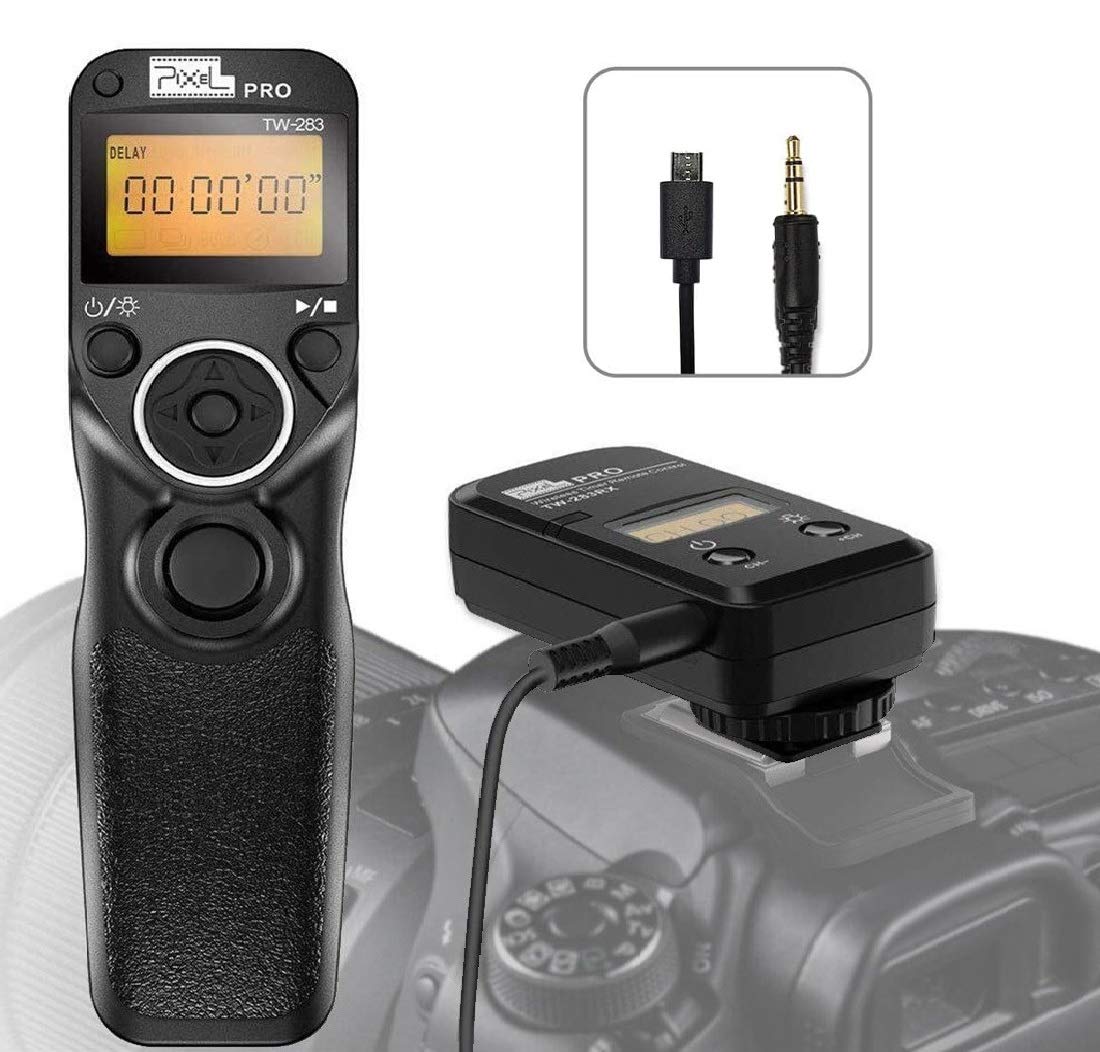 Pixel TW-283 90 Wireless Timer Intervalometer Camera Release Remote Control for Fujifilm GFX 50S, X-Pro2, X-T2, X-T1, X-T10, X-E2S, X-E2, X-M1, X-A3, X-A2, X-A1, X-A10, X100T, X70, X30, XQ2, XF10