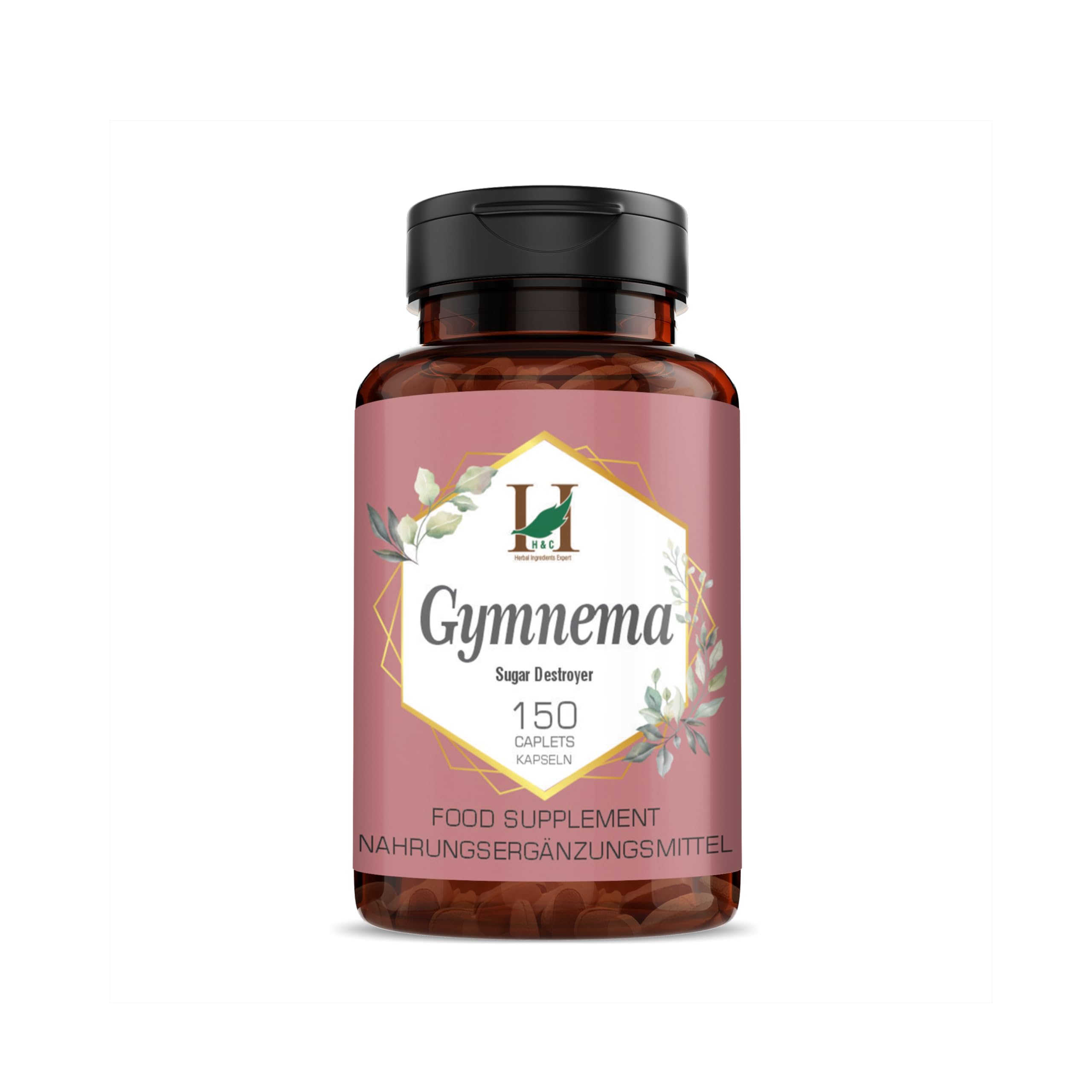 H&C Gymnema Caplets/Tablets (Gymnema Sylvestre) - 750mg, 150 Caplets | for Healthy Blood Sugar Levels | Metabolic Wellness