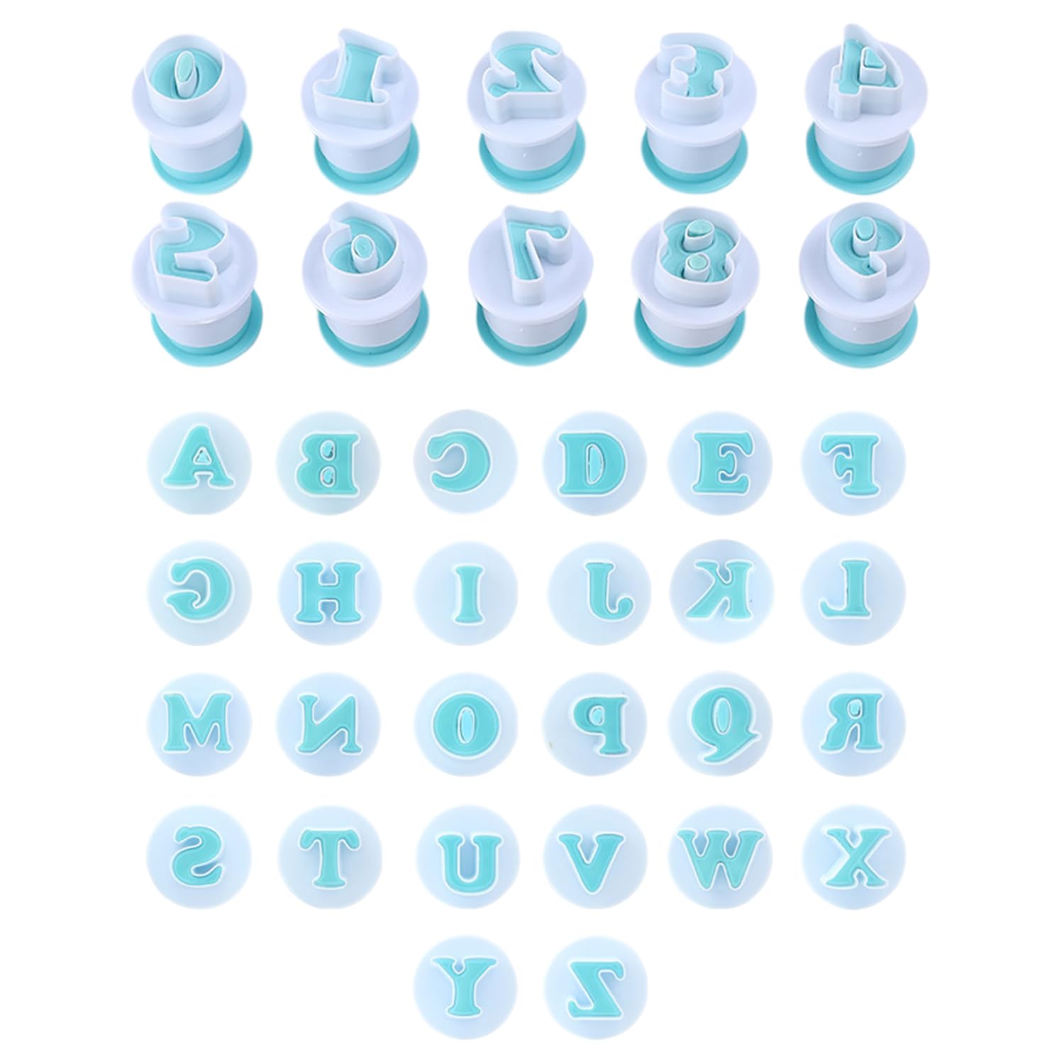 36Pcs Cookie Molds, Alphanumeric Molds, Fudge Mold Sets, Cake Decorating Molds, Kitchen Baking Cookie Molds, Candy Molds