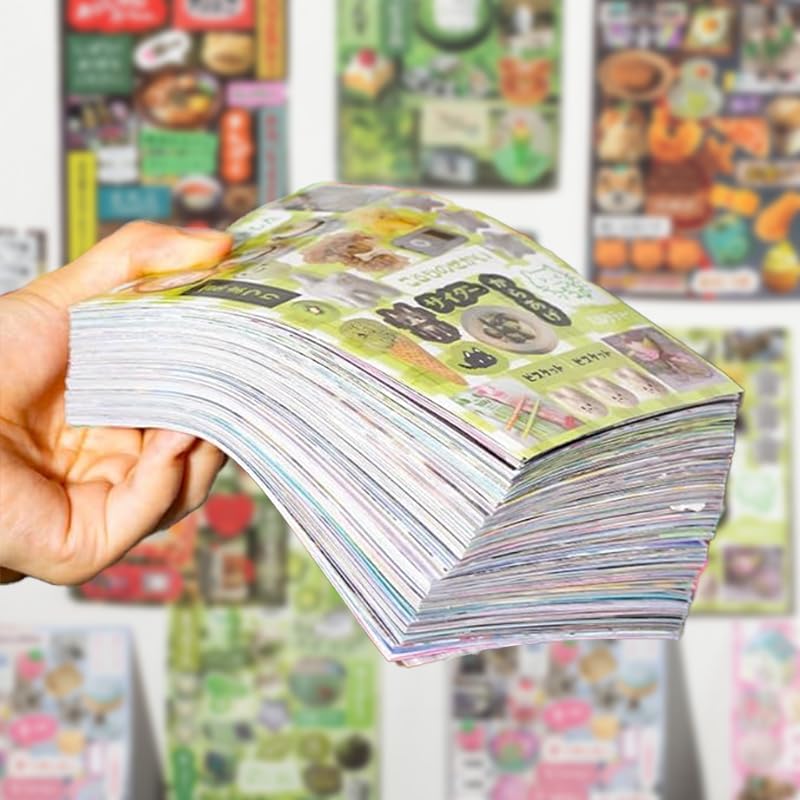 Japanese Manga Style Sticker Book, Romantic Memory Series - 45 Pieces of Ancient Comic Style Material Handbook, for Diary Scrapbooking Notebooks-Japanese Stickers