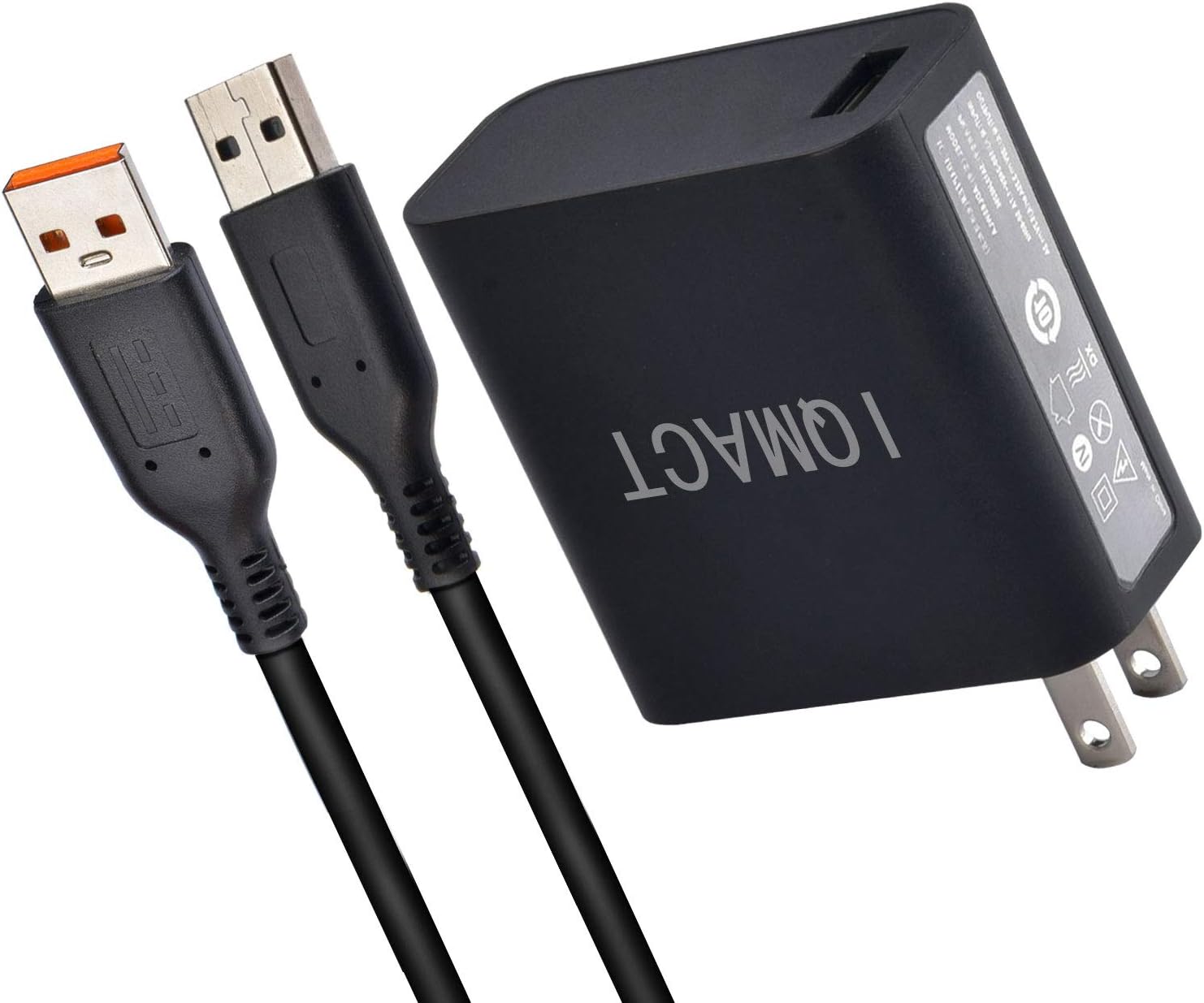 IQMACT 40W 20V 2A Power Supply Compatible with Lenovo Yoga 3 Pro 700 11 14 900s, IdeaPad 700s, Miix 700 Slim Travel AC Adapter Convertible Ultrabook Replacement Charger