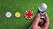 Moonmarx Golf Ball Marker and Putt Aligner with Magnetic Clip (Blue). Patented ball marker made from Stainless Steel. Conforms to USGA standards. 30 Day!