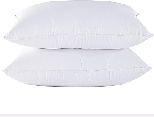 Amazon Com Puredown Luxury White Goose Down Feather Pillows 400