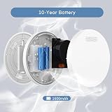 XINDUM Wireless Interlinked Smoke Alarm Bundle with Remote 6 Pack view 6