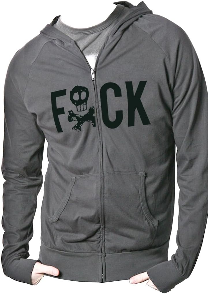 Men's Skull F Hooded Long Sleeve Sports Hoodie