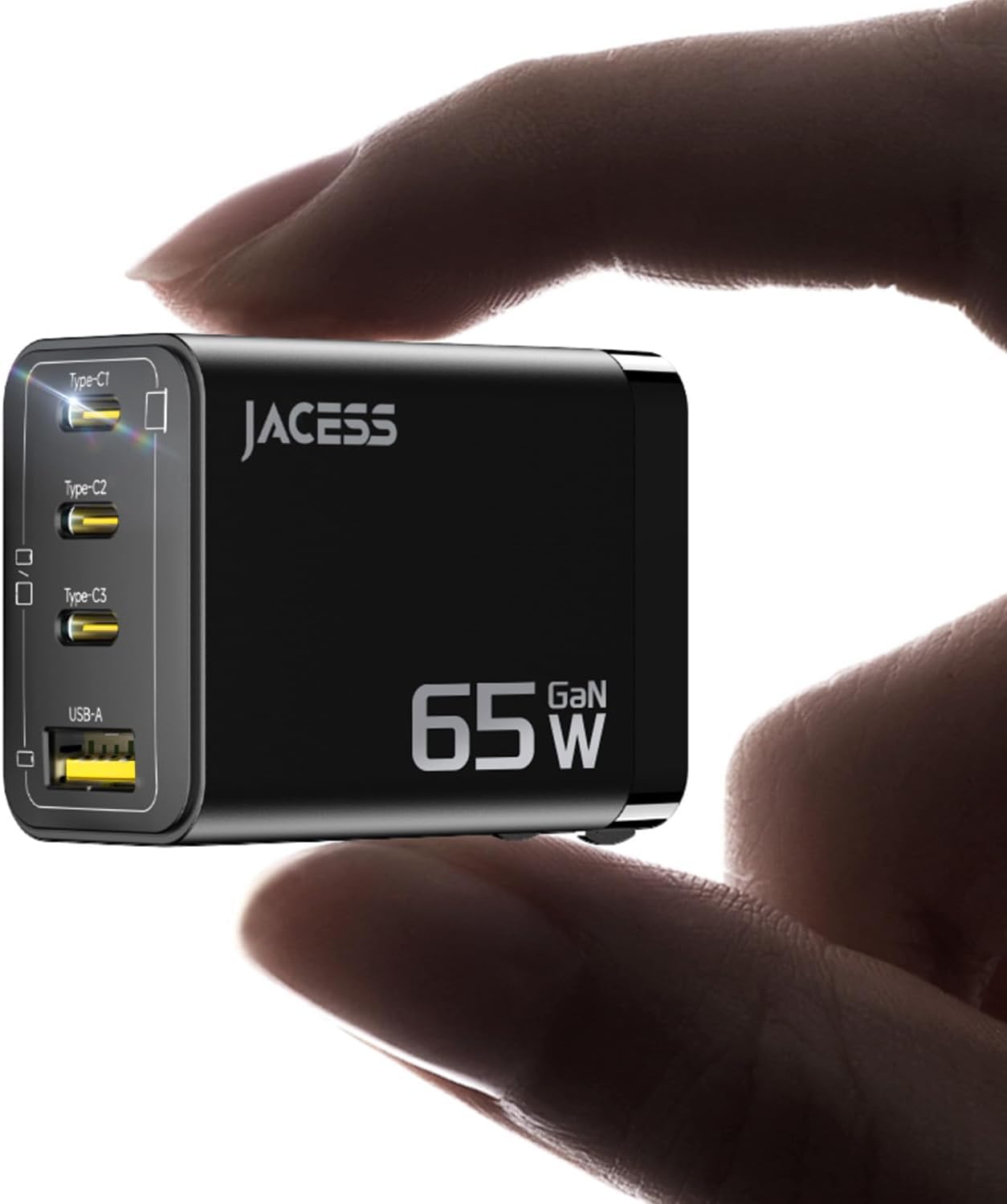 65w PD 急速充電器 type-c 【世界最小クラス・4台同時に急速充電・超軽量】 ノートpc/iPad/iPhoneなど対応 ブラック