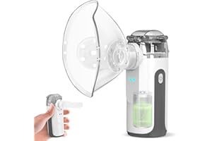 YEVLLDOO Portable Nebulizer - Mini Nebulizer Machine,Handheld Nebulizer for Breathing Problems,Nebulizer for Travel and Household Use with 1 Set Accessories