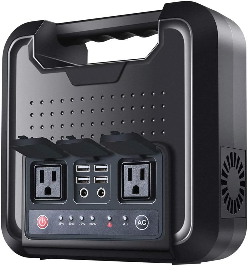 LiRongPing Portable Power Station Power Bank 220v AC Output 110V 220Wh