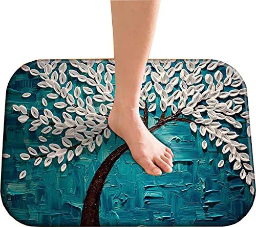 Art Rug Non-Slip Soft Abstract Flannel Door Mat Carpet Washable Kitchen Rugs by Hatsukoi, 15.8"x 24"