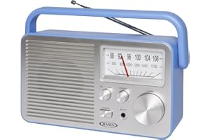 JENSEN MR-750-BL MR-750 Portable AM/FM Radio (Blue)