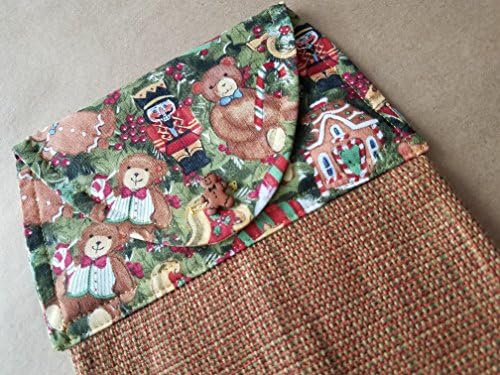 Christmas Toys Hanging Kitchen Towel, Vintage Toy Button Top Fabric, Classic Christmas Kitchen Linens, Traditional Christmas, Hostess Gift