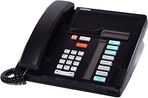 Black Nortel Norstar M7208 Telephone - Factory Refurbished - 1 Year Warranty