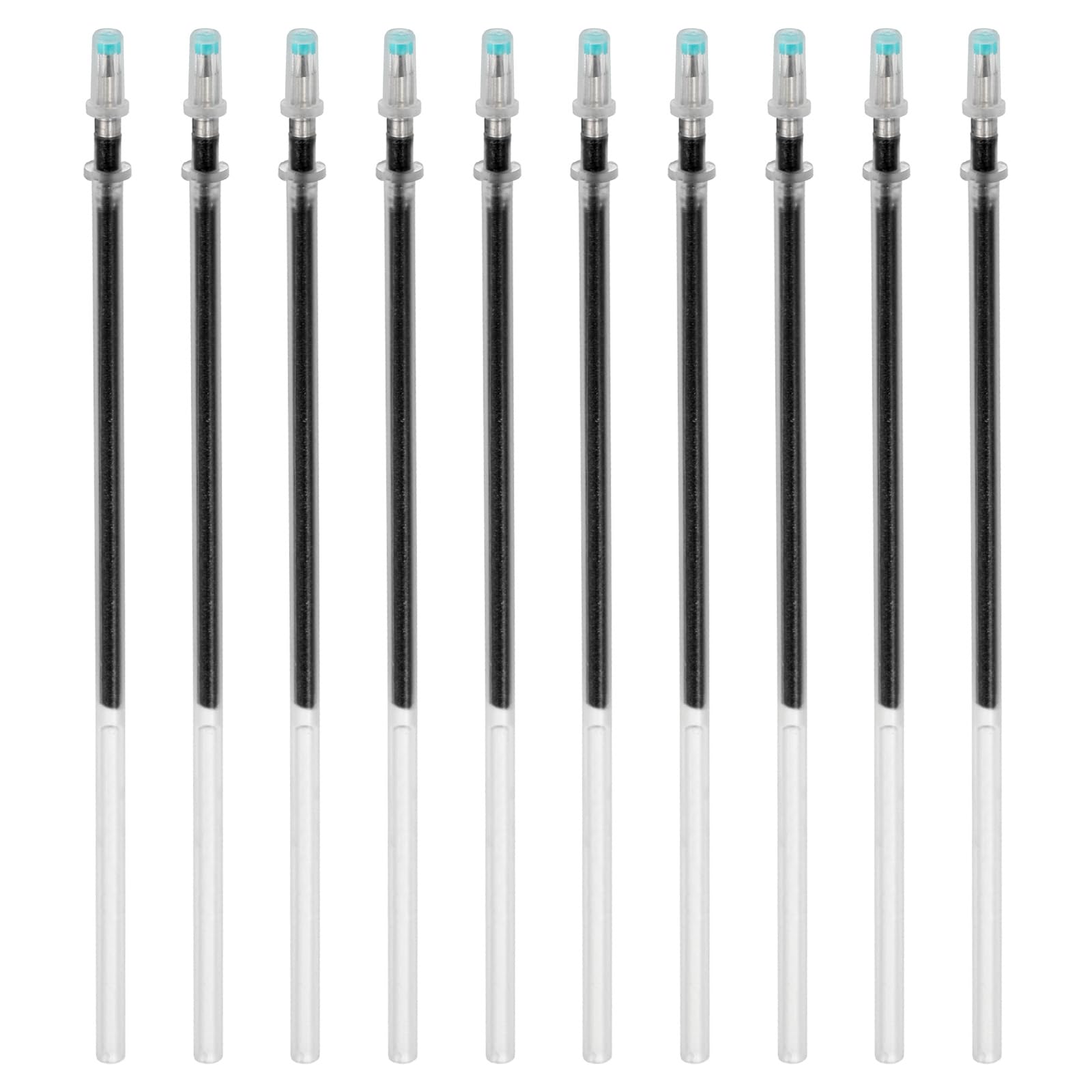 PATIKIL 1mm Gel Pens Refills, 24 Pack Sparkle Metallic Ink Bold Point for Adults Coloring Books Scrapbooking Art Drawing Journaling, Black