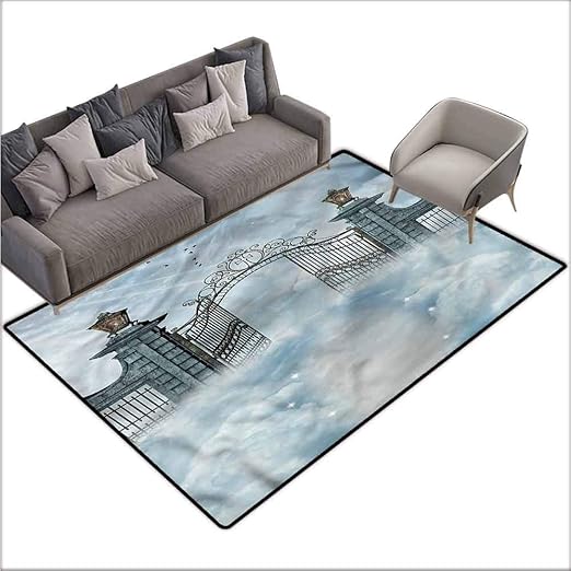 Amazon Com Non Slip Modern Carpet Fantasy Open Door Of Castle