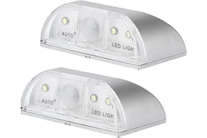 2 Pack Keyhole Light Auto Sensor Motion Detector LED Light Lamp Motion Activated for Door and Hallway