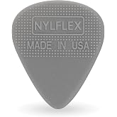 D'Addario Nylflex Guitar Picks - Nylon Guitar Picks with Grip - Great for Vintage Electric Sounds and Acoustic Strumming - 10 pack, Light (.50mm)