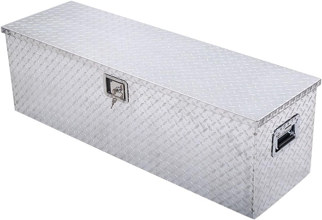 Giantex 49 X15 Aluminum Tool Box Tote Storage For Truck Pickup Bed