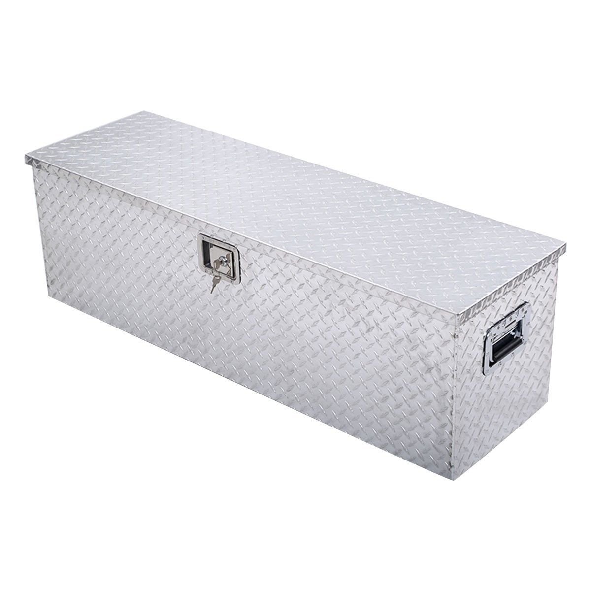 Giantex 49" Aluminum Truck Pickup ATV Camper Tool Box Trailer Flatbed