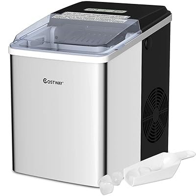 COSTWAY Ice Maker Countertop 26 LBS Per Day