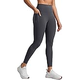 CRZ YOGA Butterlift Workout Leggings Pockets 25" - High Waist Pilates Athletic Gym Womens Yoga Pants Buttery Soft