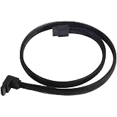 Silverstone Tek 90 Degree SATA III Cable with Non-Scratch Locking Mechanism (CP08)