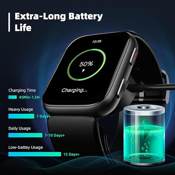 SMART WATCH, 1.95″ BLOOD PRESSURE SMART WATCH WITH AIR PUMP CUFF, BLOOD PRESSURE MONITOR WATCH WITH SLEEP HEART RATE MONITOR, PEDOMETER, BLOOD PRESSURE WATCH SUPPORTS DATA SHARING, REMINDER MONITORING