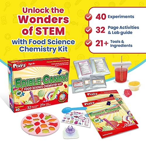 Playz Edible Candy Making Science Kit for Kids Ages 812 Years Old