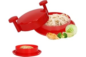 GALEIDOR Chicken Shredder, Chicken Shredder Tool Twist, Meat Shredder With Ergonomic Handle, Easy Cleaning, Anti-Slip, Dishwasher Safe, Chicken Grinder, Meat Shredder Tool Twist For Pork Beef Chicken - Red