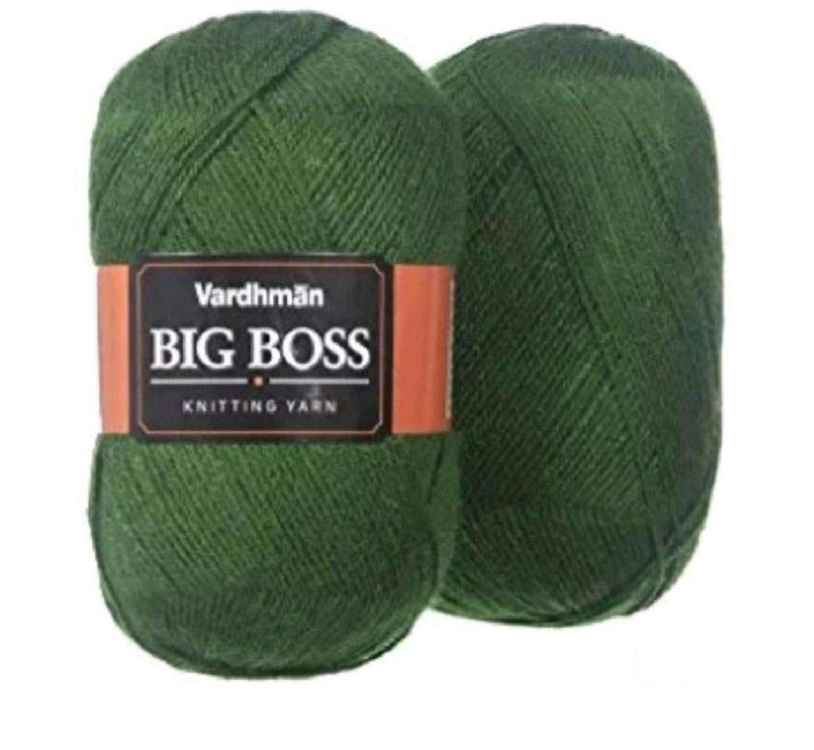vardhman yarn Big Boss Hand Knitting Needle Acrylic Dyed Thread Wool