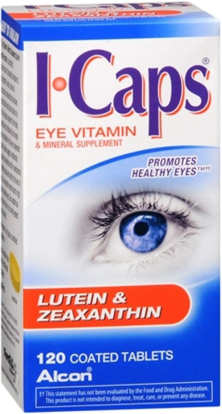 ICapsLutein & Zeaxanthin Tablets 120 Tablets (Pack of 12)