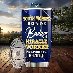 MONIZILUCKY Youth Worker Tumbler Stainless Steel