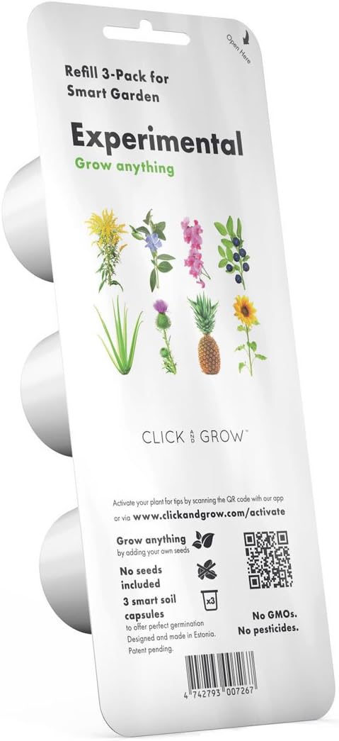 Emsa 3 Cápsulas Experimiental Click & Grow, semillas apta para ...