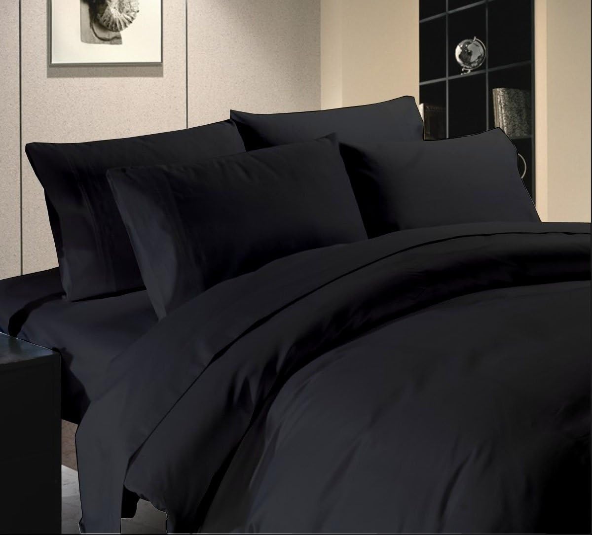 Comfort Beddings 600TC 1pc Flat Sheet Emperor Size 100% Egyptian Cotton Solid