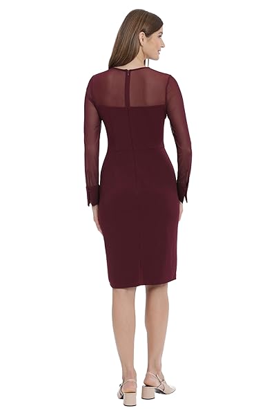 MAGGY LONDON WOMEN’S DRESSES ILLUSION DRESS OCCASION EVENT PARTY HOLIDAY COCKTAIL GUEST OF WEDDING