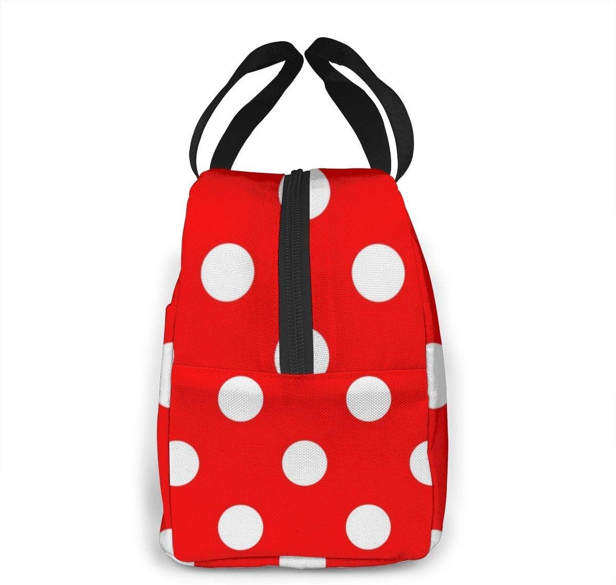 Napravi Rs 8 3 X 7 9 Pouces Molelanki Sac Isotherme A Fermeture Eclair A Pois Rouge Sac Isotherme Portable Boite A Lunch 21 X Cm Transport De Nourriture Rangement Et Organisation