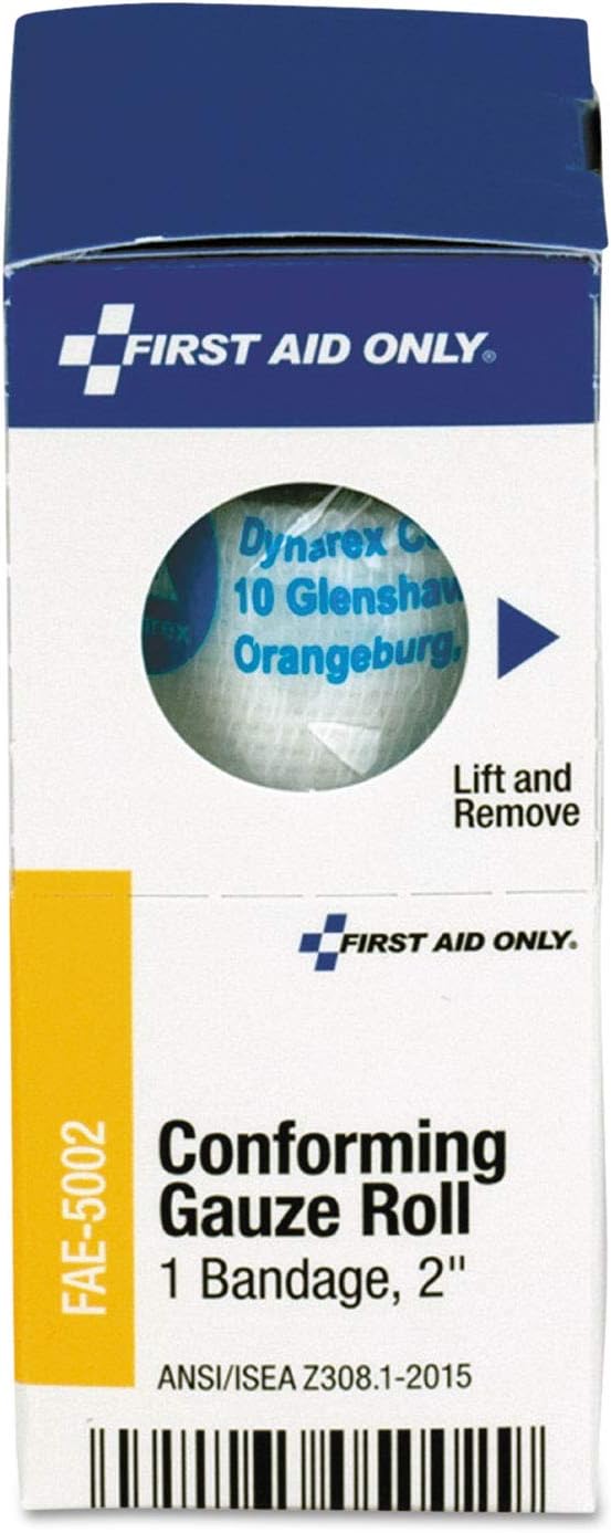 First Aid Only, Inc FAE5002 Conforming Gauze Roll, 2-Inch, White: Sports & Outdoors