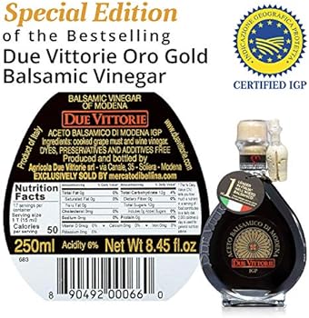 Due Vittorie Oro Gold Balsamic Vinegar Of Modena Igp Special Edition 250ml Amazon Se Grocery