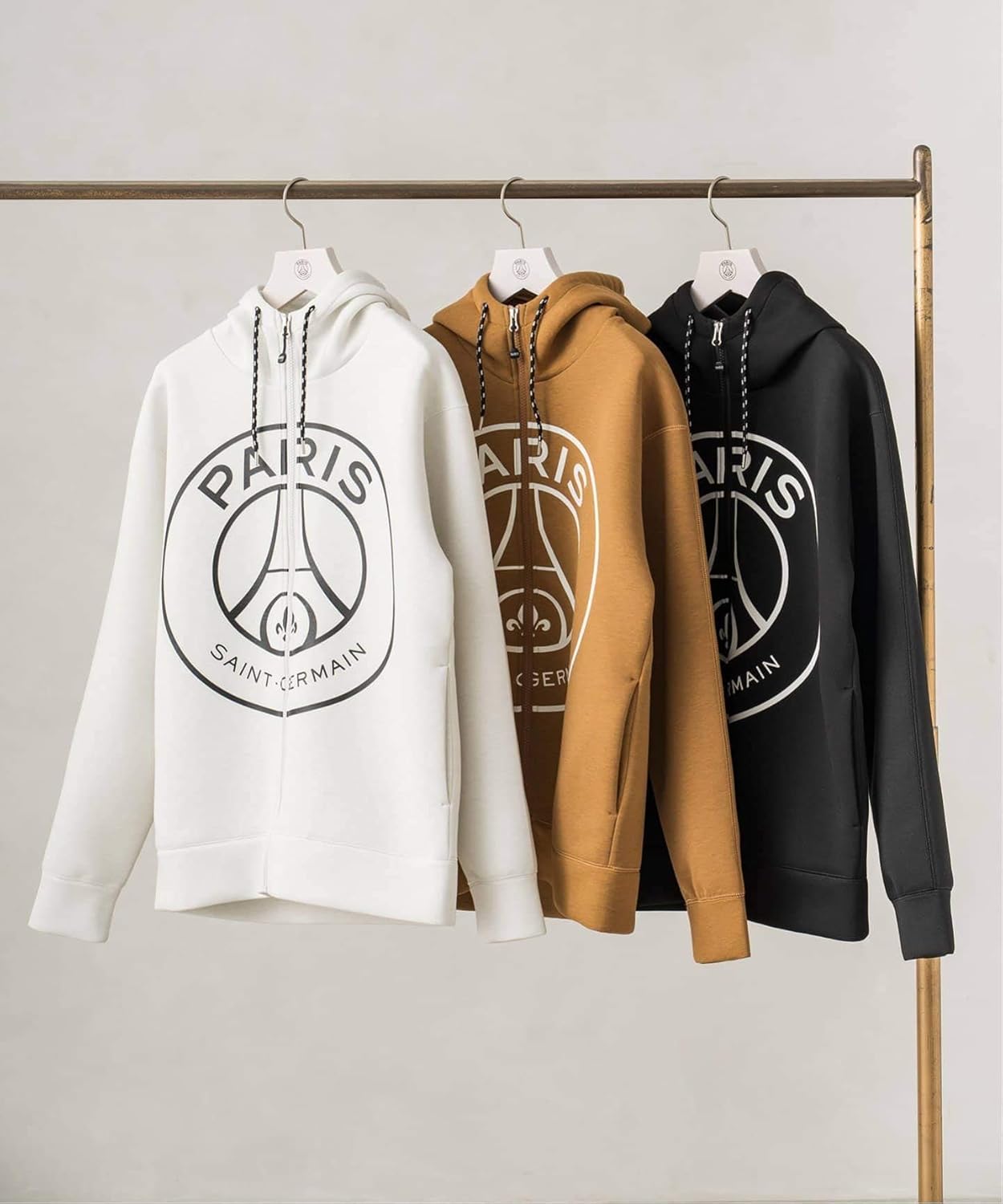 Amazon パリ サン ジェルマン Paris Saint Germain パリサンジェルマン エンブレム ジップパーカー トレーナー パーカー 通販