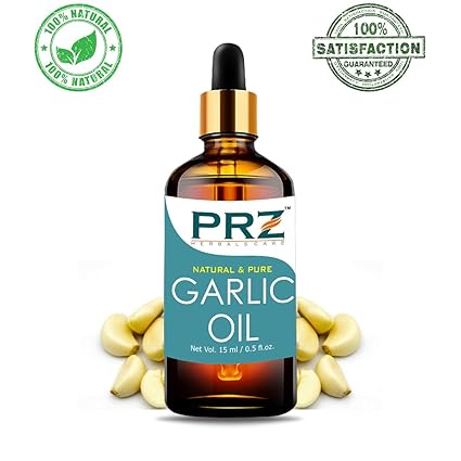 PRZ Garlic Essential Oil (15ML) - Pure Natural & Therapeutic Grade Oil For Aromatherapy, Skin Care & Hair Care
