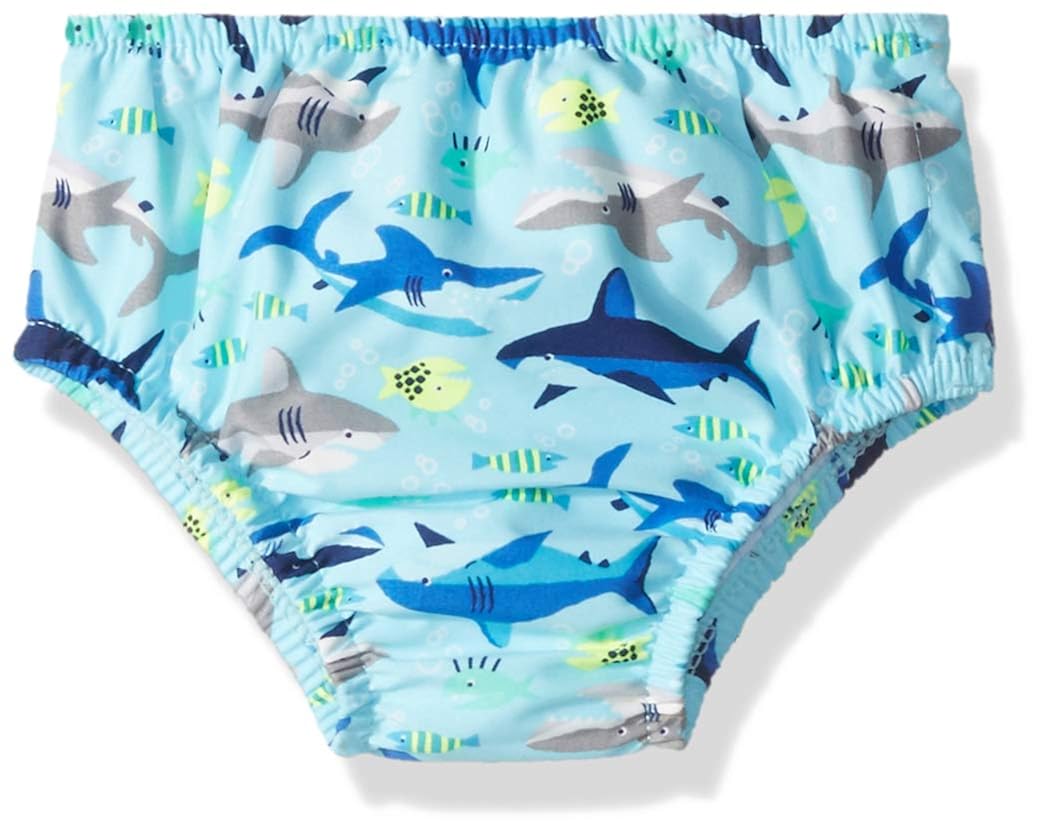 Swim Time Boys' Reusable Swim Diaper UPF 50+ with Side Snaps