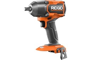 RIDGID 18V Brushless Cordless 4-Mode 1/2 in. Mid-Torque Impact Wrench with Friction Ring (Tool Only), Orange (R86012B) (Renew