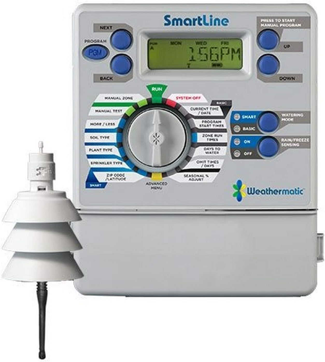 Weathermatic Sl800 with 4 Zones and Slw5 Wireless Weather Station