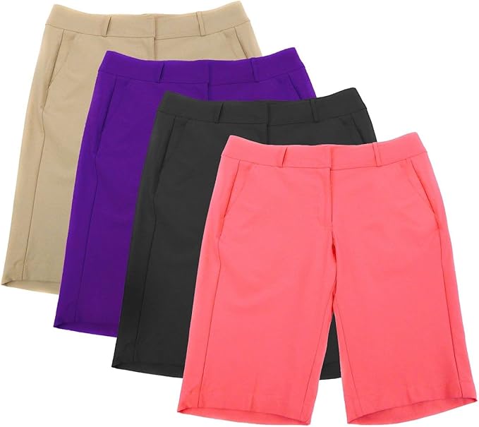 red golf shorts womens