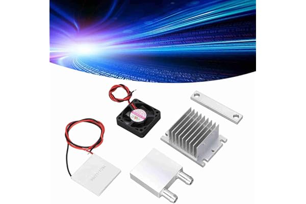12V Peltier Cooler Kit, Thermoelectric Peltier Cooler Refrigeration Cooling Fan System Heatsink DIY Kit for Pet Bed Cooling, Flat Cooling, Test Bench, Carton, Pantry, Wine Cellar