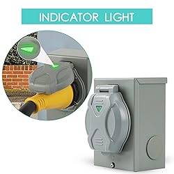 BESYL 50-Amp Generator Inlet Box NEMA 3R
