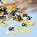 Number 30 Glitter Confetti for 30th Birthday Anniversary Party Supplies Table Decoration, 1.76 Ounce (Gold Black and Silver)