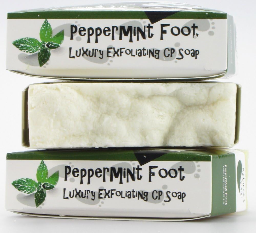 Handmade Luxury Peppermint Foot Exfoliating CP Soap