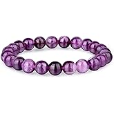 Crystal Vibe 8mm Beaded Bracelets For Women Men - Healing Crystal Bracelet - Adjustable Size
